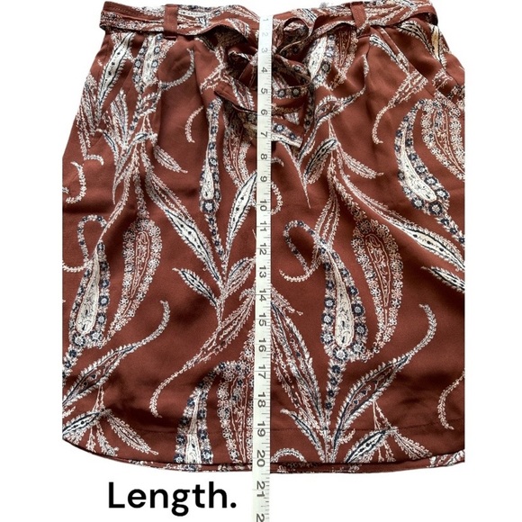 Pre-owned Loft retro brown and tan mini skirt - Picture 6 of 6